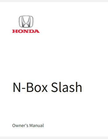 honda n-box splash 2014-2015 owners manual in english